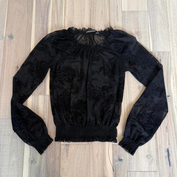 Dkny Tops - Y2K 2000s DKNY Jeans black corset Sz XS